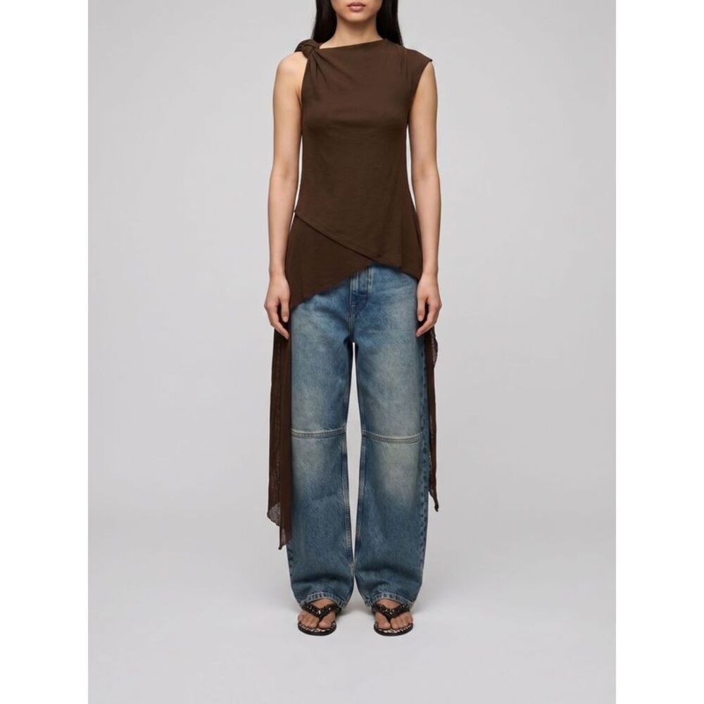 Ganni Top Woman Olive